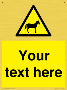 Custom warning horses